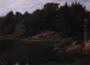 Etretat, Normandy by George Inness