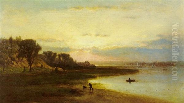Fishing On The Hudson - view 1