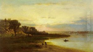 Fishing On The Hudson by George Inness