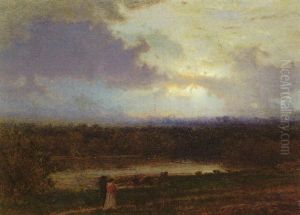 By The Lake by George Inness