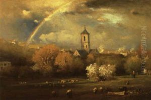Etretat, Normandy by George Inness