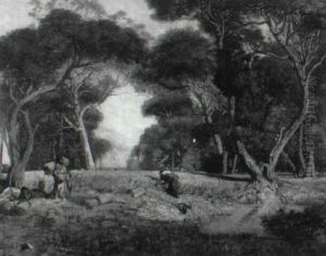 Edge Of The Forest, Albano, Italy by George Inness
