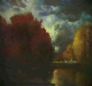A Pond In Autumn by George Inness