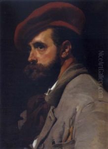 Portrait Eines Kunstlers, (selbstportrait?) by Ferenc Innocent