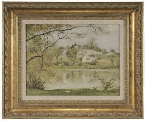 Along The Naurashank River Near Nanuet, Ny by Albert Babb Insley