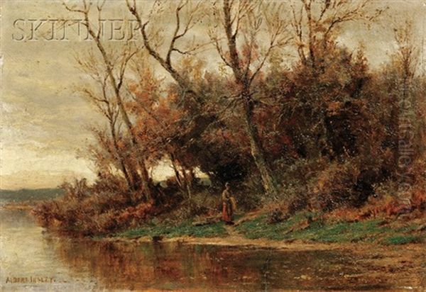 Lady On A Riverbank - view 1