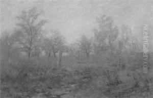 Springtime Wooded Landscape by Albert Babb Insley
