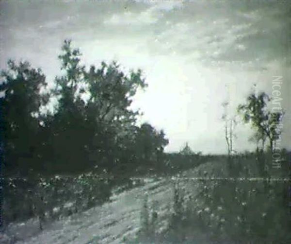 Road At Sunset - view 1