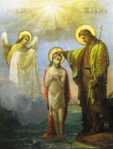 Lord Jesus Christ's Baptism by Gheorghe Ioanid