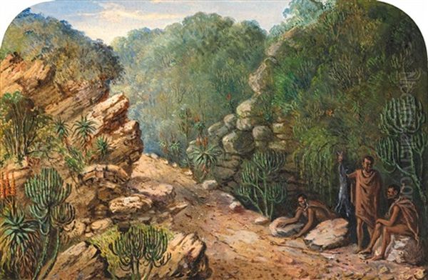 Dassie Kloof - Hunters With Game - view 1