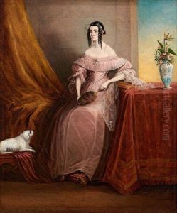 An English Lady In Grahamstown by Frederick Timpson I'Ons
