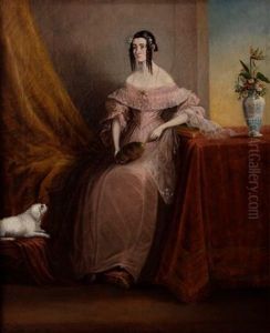 Portrait Of Mrs Charles Pote by Frederick Timpson I'Ons