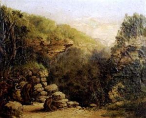 Xhosa Hunters Pursuing A Leopard