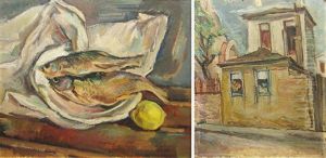 Still Life With Fish And Lemon by Petre Iorgulescu Yor