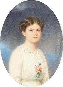 A Portrait Of A Girl In A White Dress