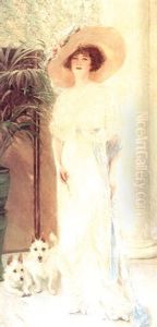 Portrait Of Flora Feigenspan by Ernest Ludwig Ipsen
