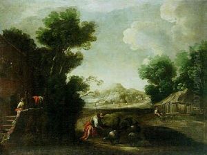 The Prodigal Son Feeding Swine