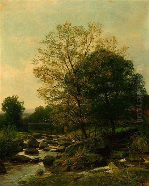Landschaft Mit Bach Und Brucke - view 1