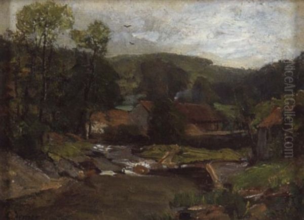 Landschaft Mit Gehoft Im Teutoburger Wald - view 1