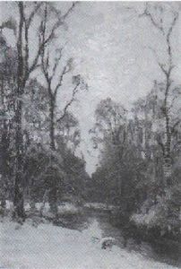 Winterwald Im Abendlicht by Carl Irmer