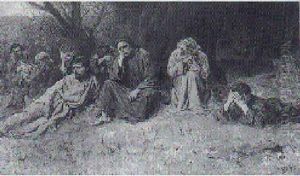Jesus Og Disiplene Pa Oliebjerget by Valdemar Irminger
