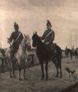 Dragoner Til Hest by Valdemar Irminger