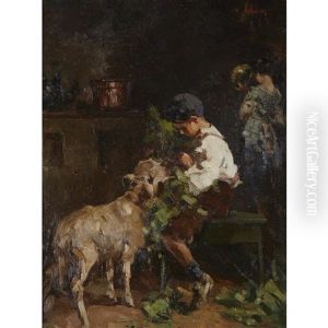 Boy With Lamb by Irolli Vincenzo
