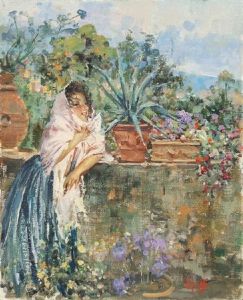 Fanciulla In Giardino by Irolli Vincenzo