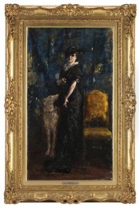 Signora Con Levriero. La Posa
