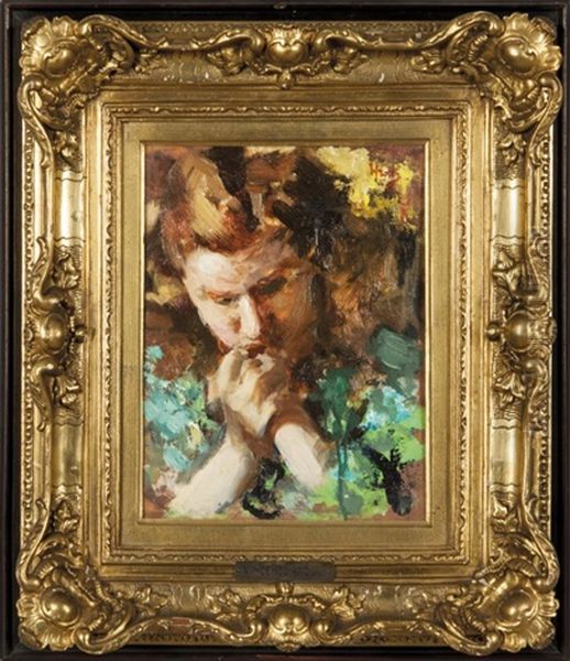 Ritratto Di Ragazza Con Vestito Verde - view 1