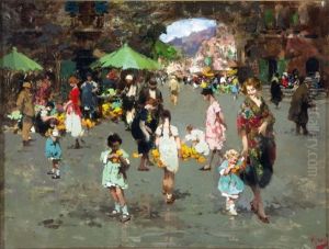 Mercato Dei Fiori A Porta Capuana by Irolli Vincenzo