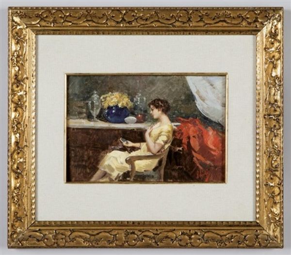 Giovane Donna In Un Interno - view 1