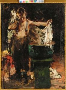 Scugnizzo Con Tinozza by Irolli Vincenzo