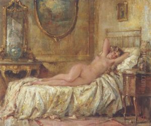 Poserende Skonhed I Et Boudoir by Irolli Vincenzo