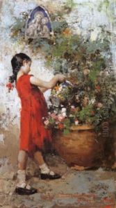 Bambina In Giardino by Irolli Vincenzo