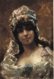 Portrait Of A Lady With A Lace Bonnet