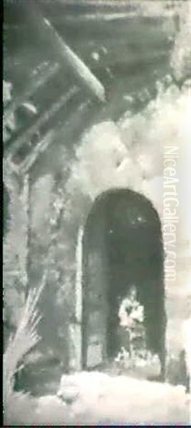 Nursing Mother In Doorway - view 1