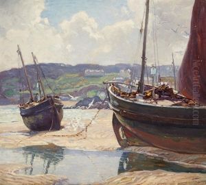 Low Tide, St. Ives by Wilson Henry Irvine