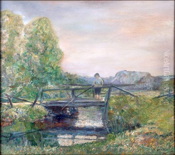 Fishing Off The Bridge - view 1