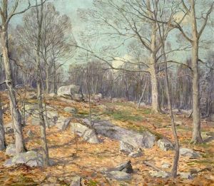 Late Autumn Landscape (+ Winter Landscape, Verso) by Wilson Henry Irvine