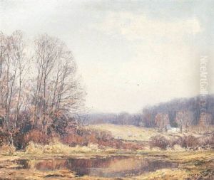 Lake And Trees In Fall