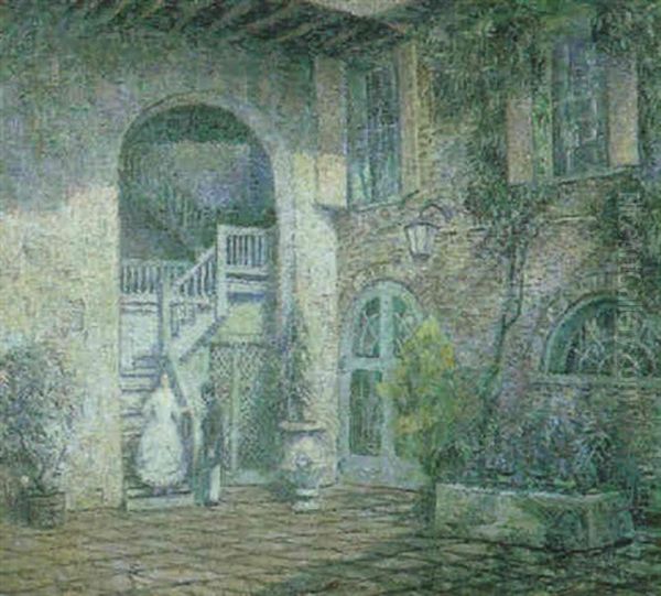 Courtyard In Moonlight - view 1