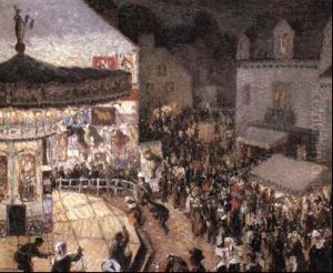 The Carousel, Brittany by Wilson Henry Irvine