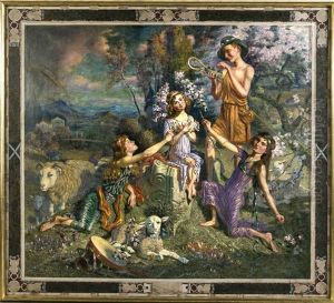 ''fruhlingslandschaft Mit Familie Wilson'' by William Irving