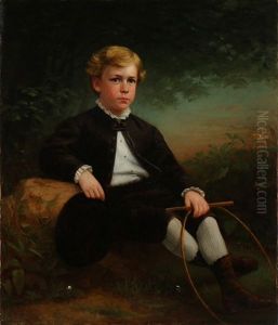 Portrait Of A Young Boy With A Hoop
