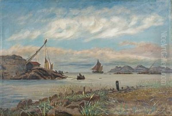 Laksefiskerierne Ved Elvemundingen, Mandal - view 1