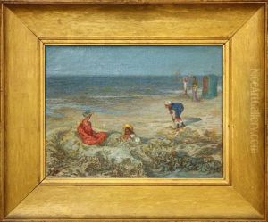 Children On The Beach by Joseph Jacob Isaacson