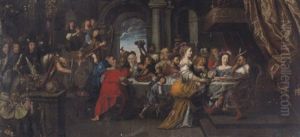 Das Gastmahl Des Herodes by Isaac Isaacsz