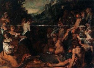 A Mythological Scene With Gods by Pieter Fransz Isaacsz