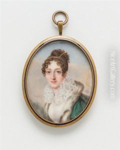 Portraitminiatur by Jean-Baptiste Isabey